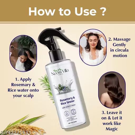 Rosemary & Rice Water Hair Growth Spray – 100ml