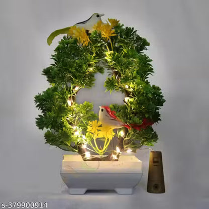 LED Artificial Bonsai Tree Lamp with Birds | Decorative Night Light for Home Décor