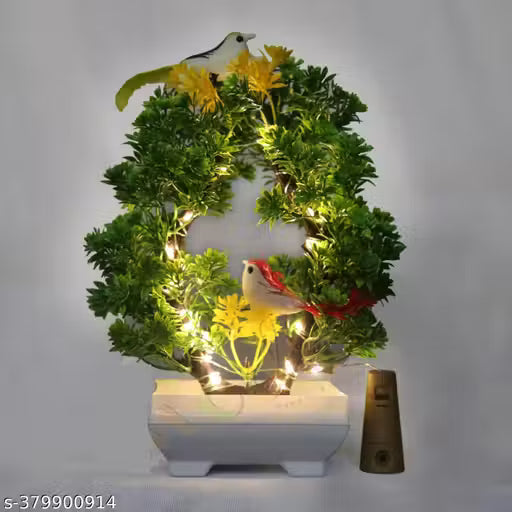LED Artificial Bonsai Tree Lamp with Birds | Decorative Night Light for Home Décor